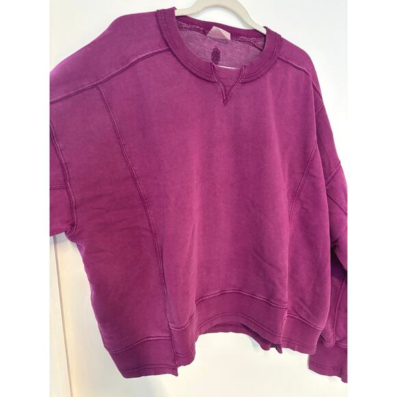 NWT Free People Movement x Hatch Intercept Maternity Pullover Neon Purple Large - Picture 6 of 9